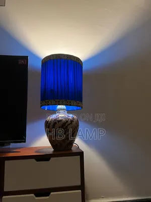 Hb Royal Blue Handmade Table Lamp