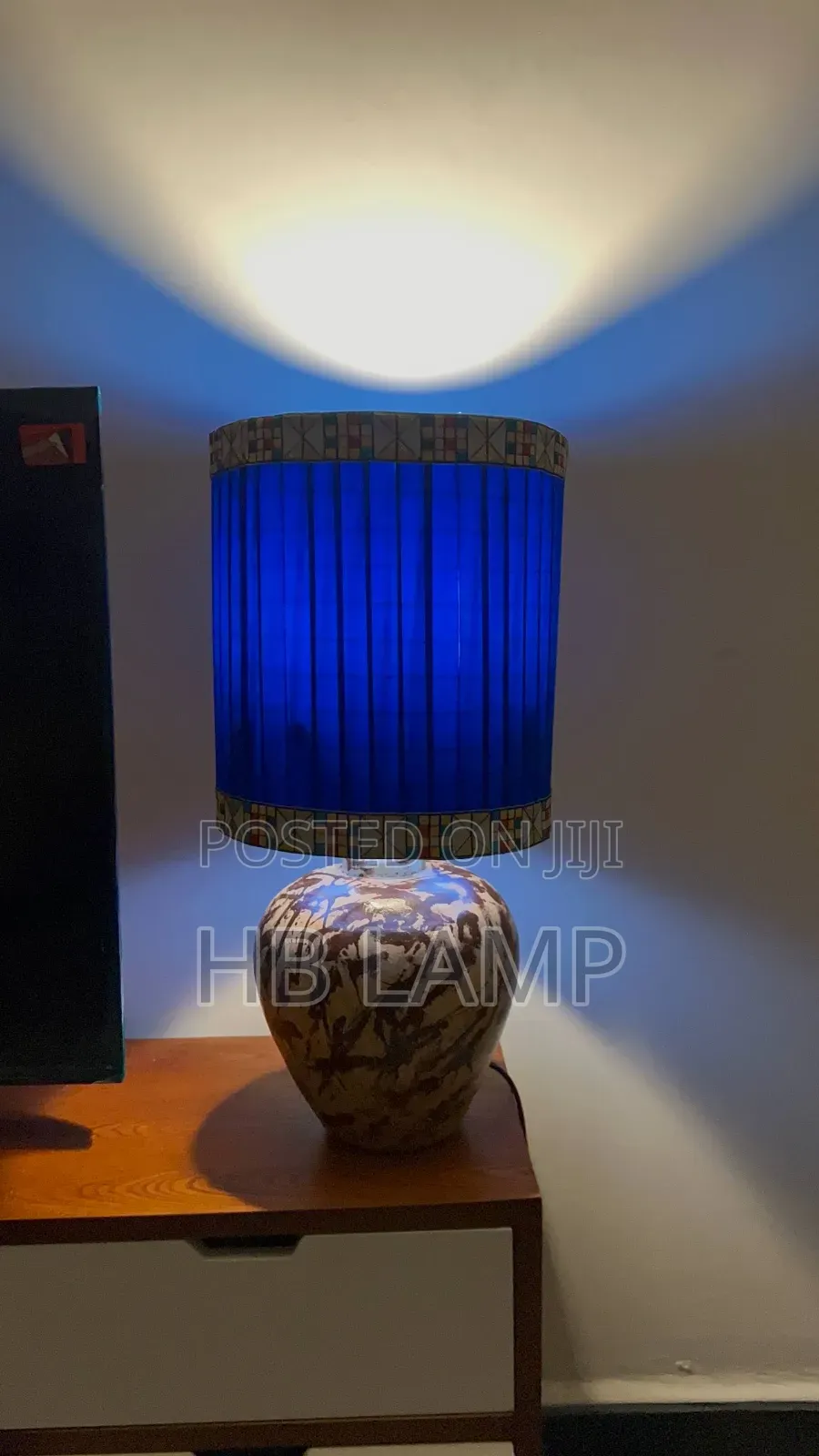 Hb Royal Blue Handmade Table Lamp