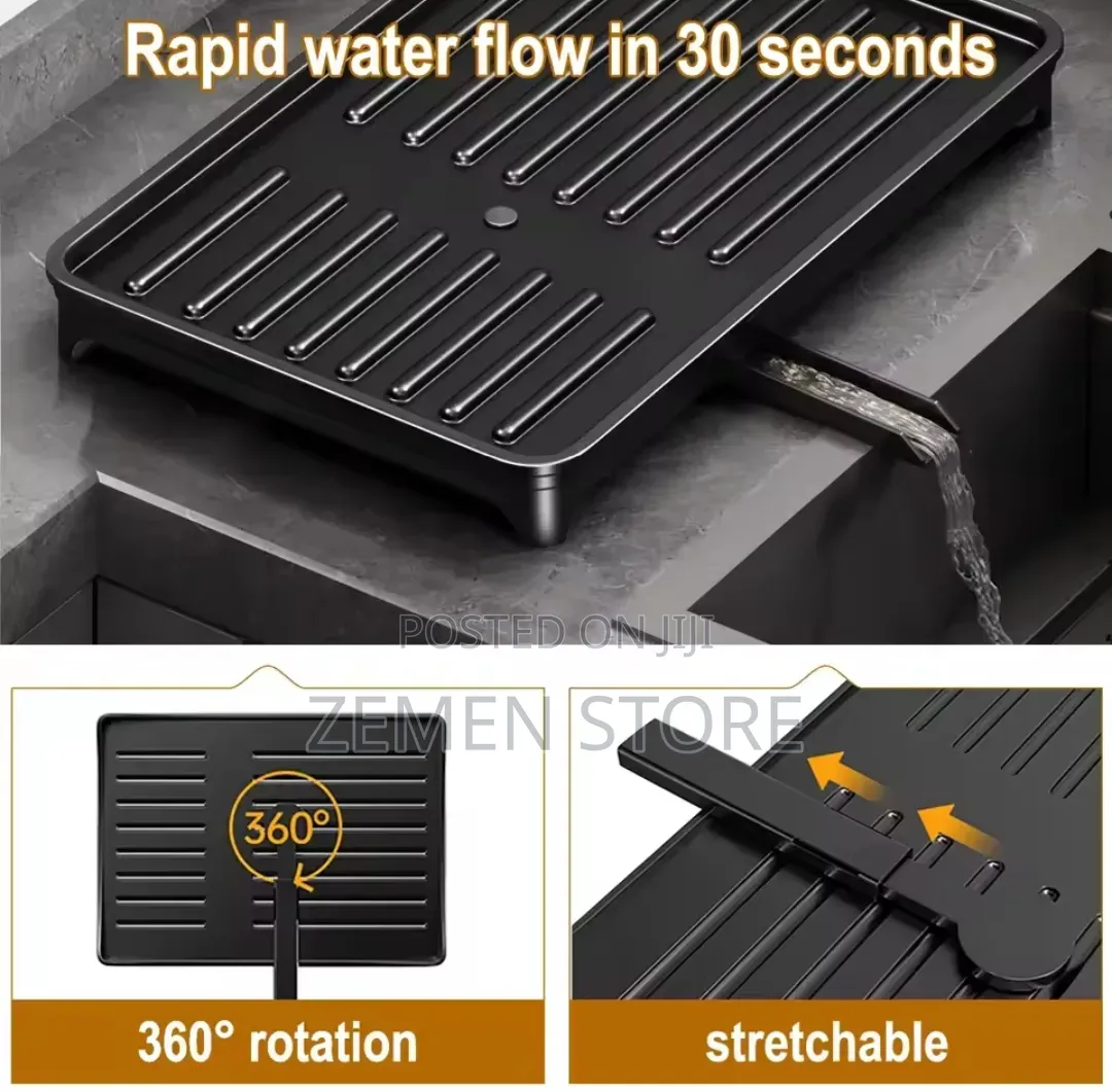 Premium 2-Tier Kitchen Dish Rack Organizer With Drainboard