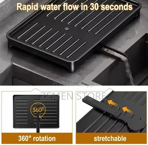 Premium 2-Tier Kitchen Dish Rack Organizer With Drainboard