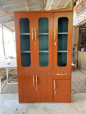 Office Shelves Locally Made of MDF Withe Three Door and Partitions