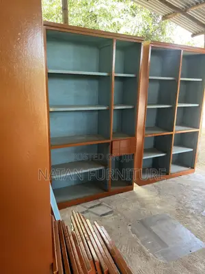 Office Shelves Locally Made of MDF Withe Three Door and Partitions