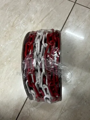 Plastic Safety/Barrier Chain Wrapped In Clear