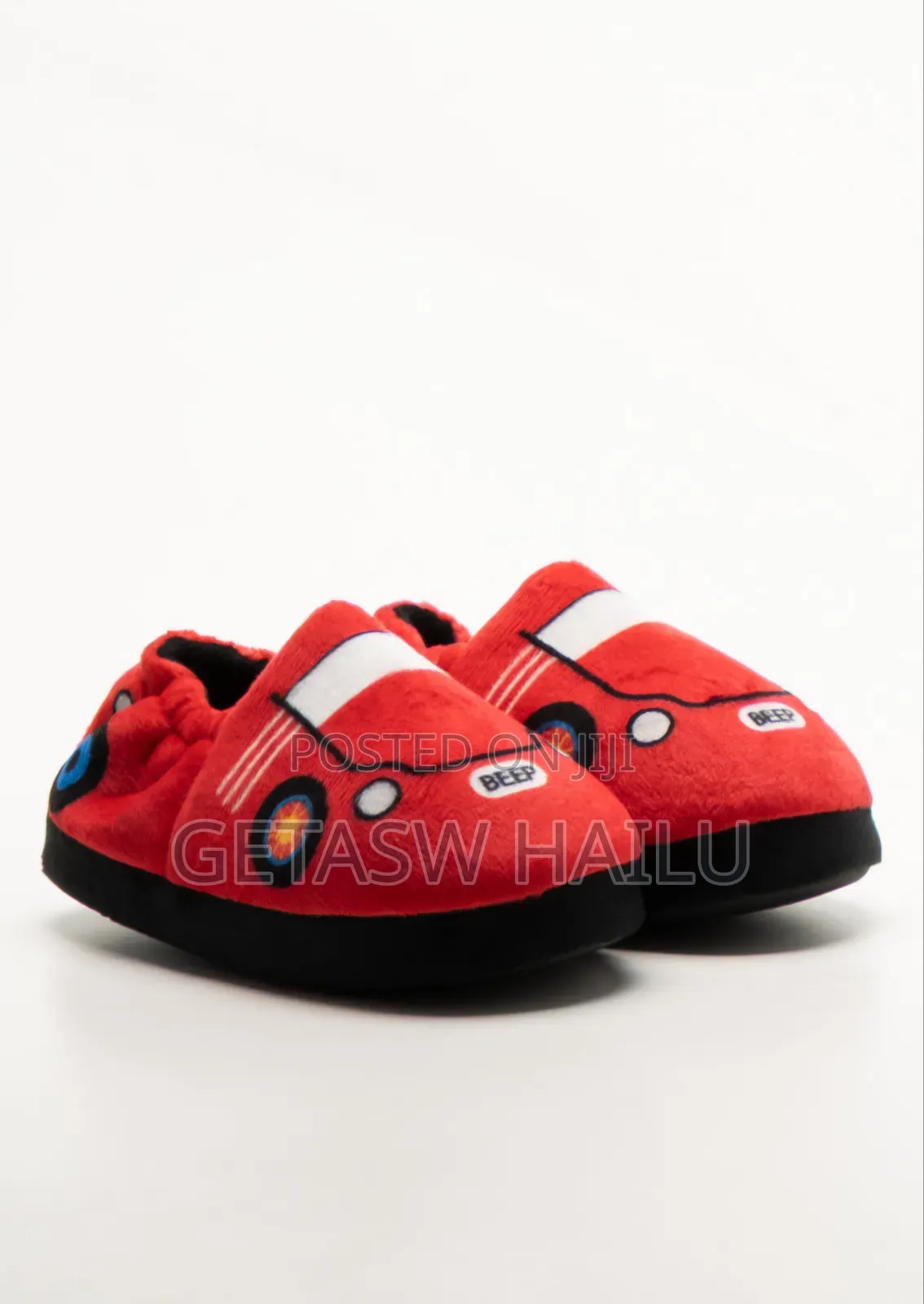 Slippers Red Car Shoe Size 6
