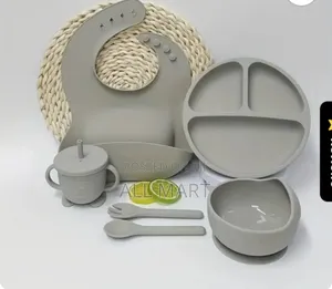6 Pieces Silicone Baby Feeding Set
