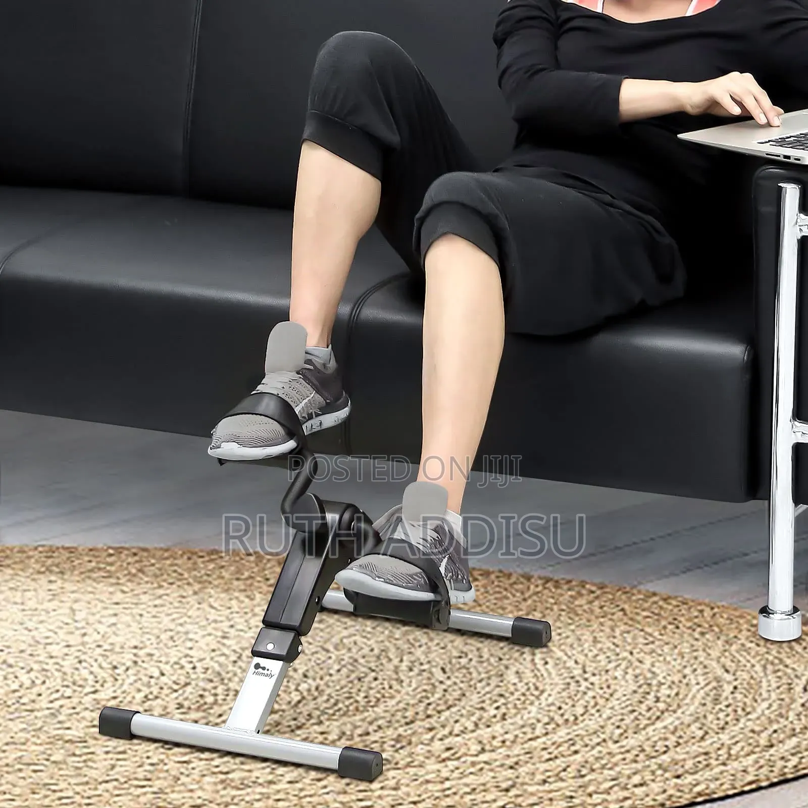 Folding Pedal Exerciser Under Desk Bike Portable Fot Hand ጠንካራ የእጅ ፔዳል