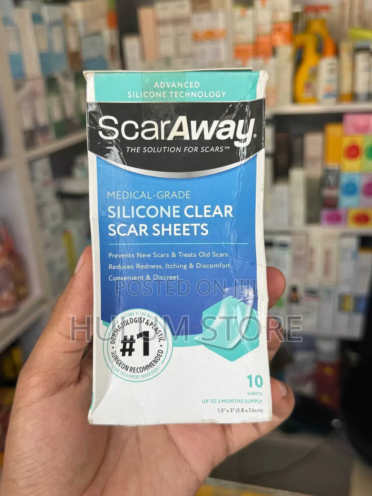 Scaraway Medical-Grade Silicone Clear Scar Sheets