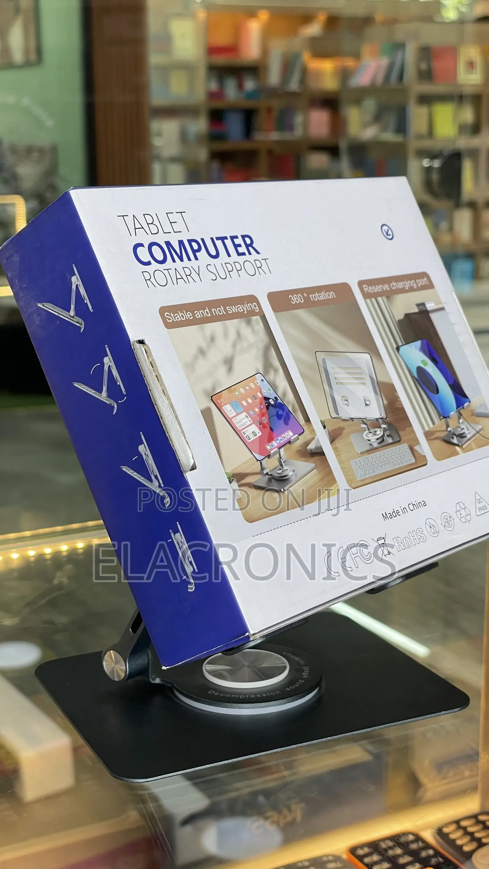 Tablet Stand (Tablet Holder) 360 Rotating Metal