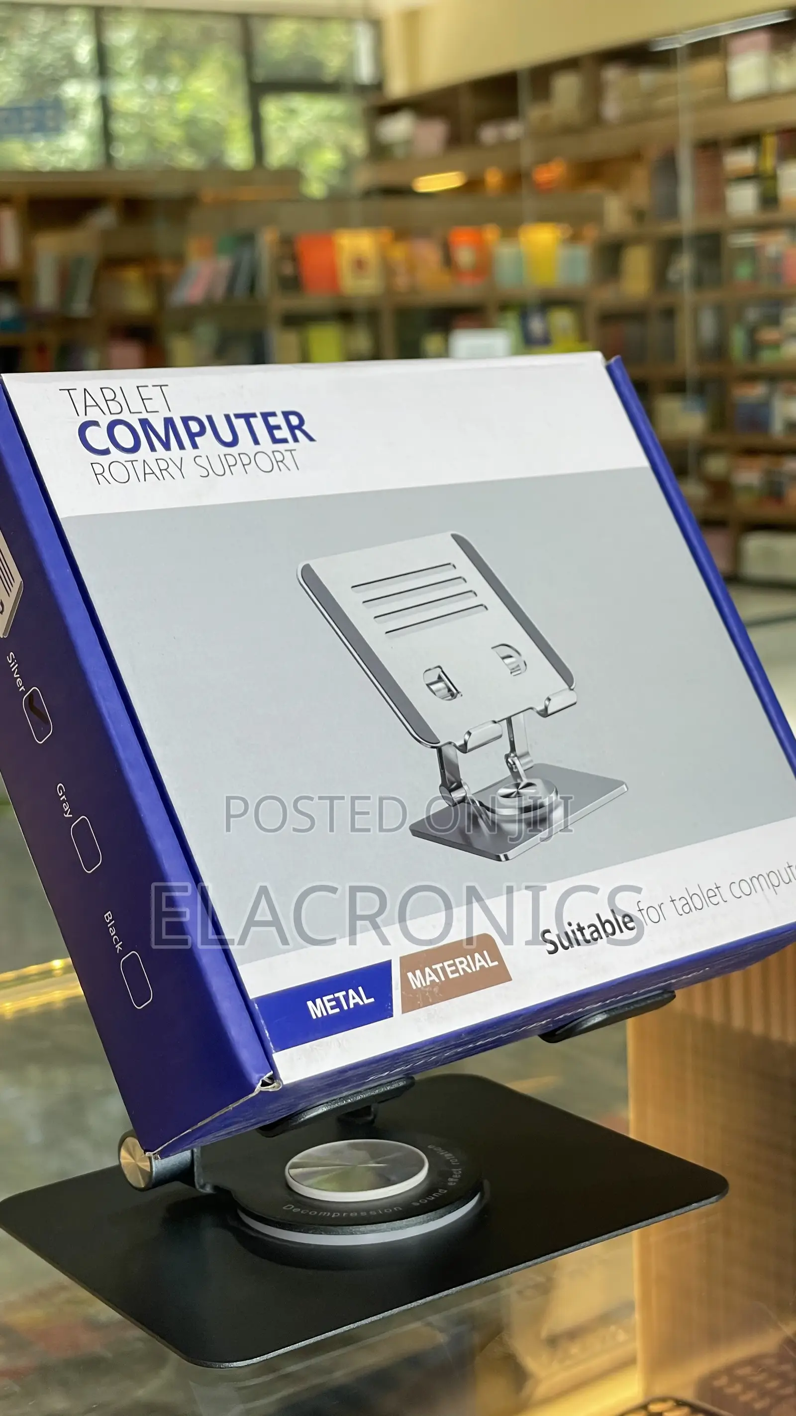 Tablet Stand (Tablet Holder) 360 Rotating Metal