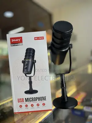 Jmary Mc-Pw12 Usb Desktop Microphone –High-Quality Condenser Mic With