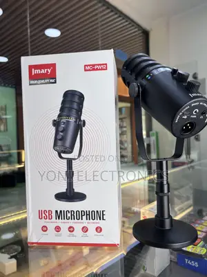 Jmary Mc-Pw12 Usb Desktop Microphone –High-Quality Condenser Mic With