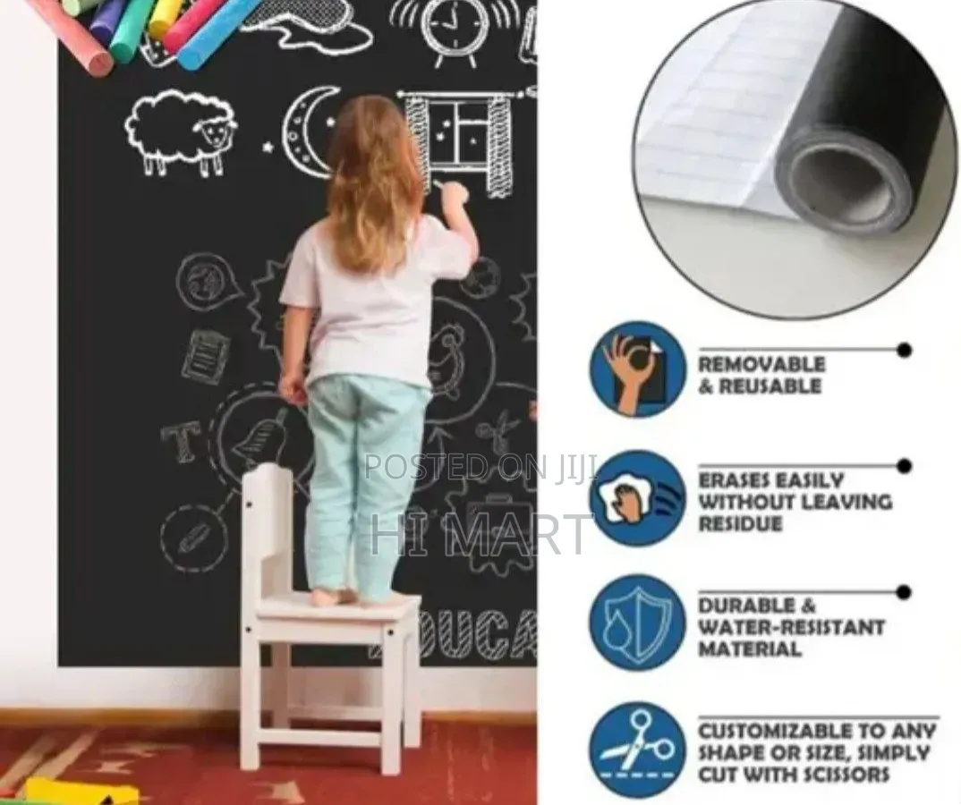 Modern Kids Black Board Sticker