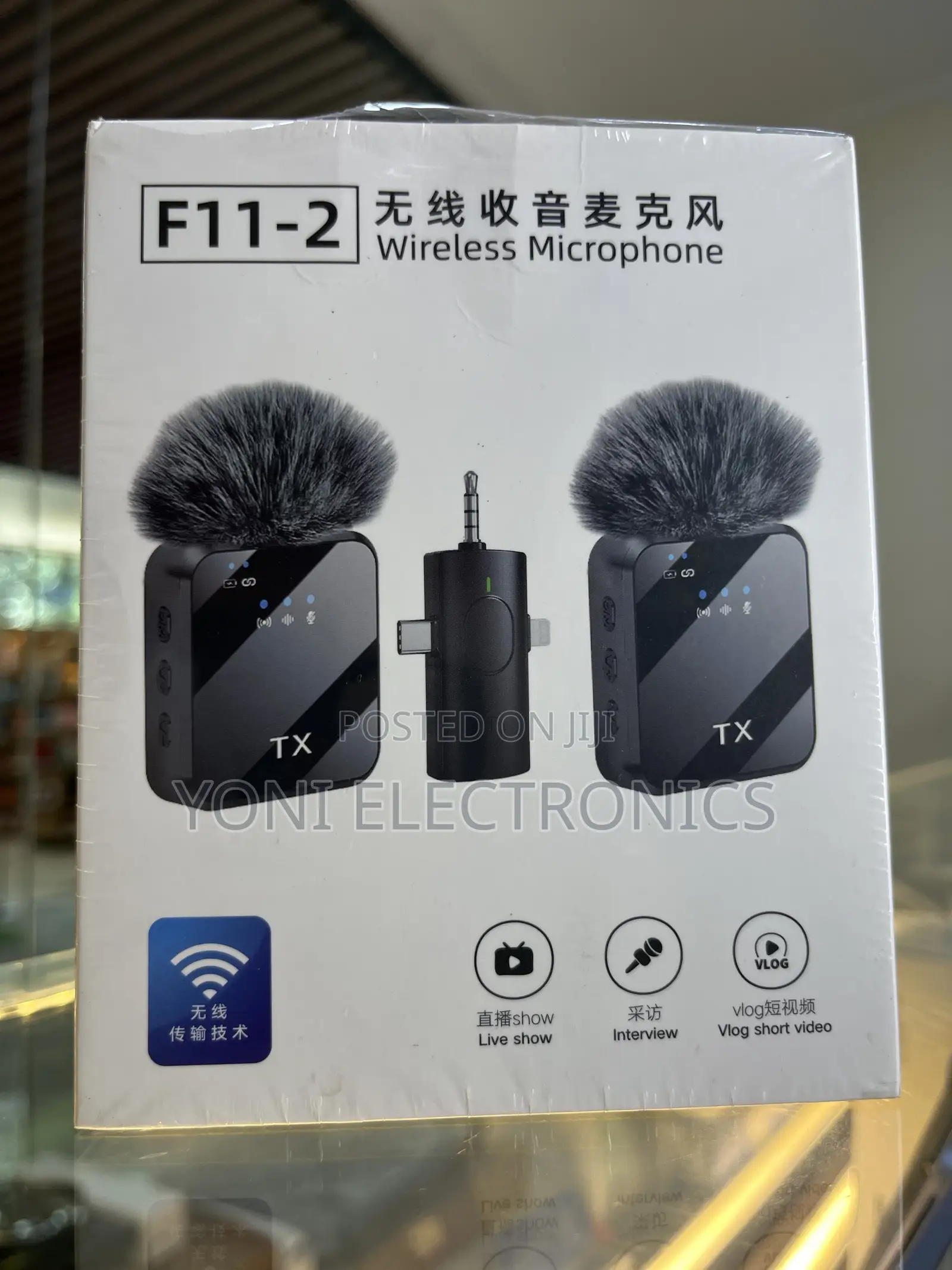 F11-2 Professional Wireless Lavalier Microphone System – 3-in-1 Dua