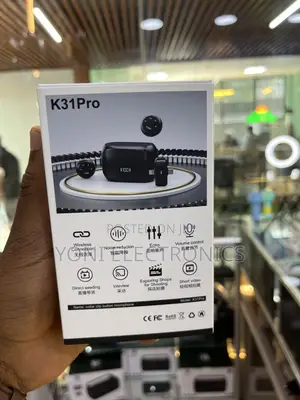 K31pro Ultra-Mini Wireless Button Lavalier Microphone