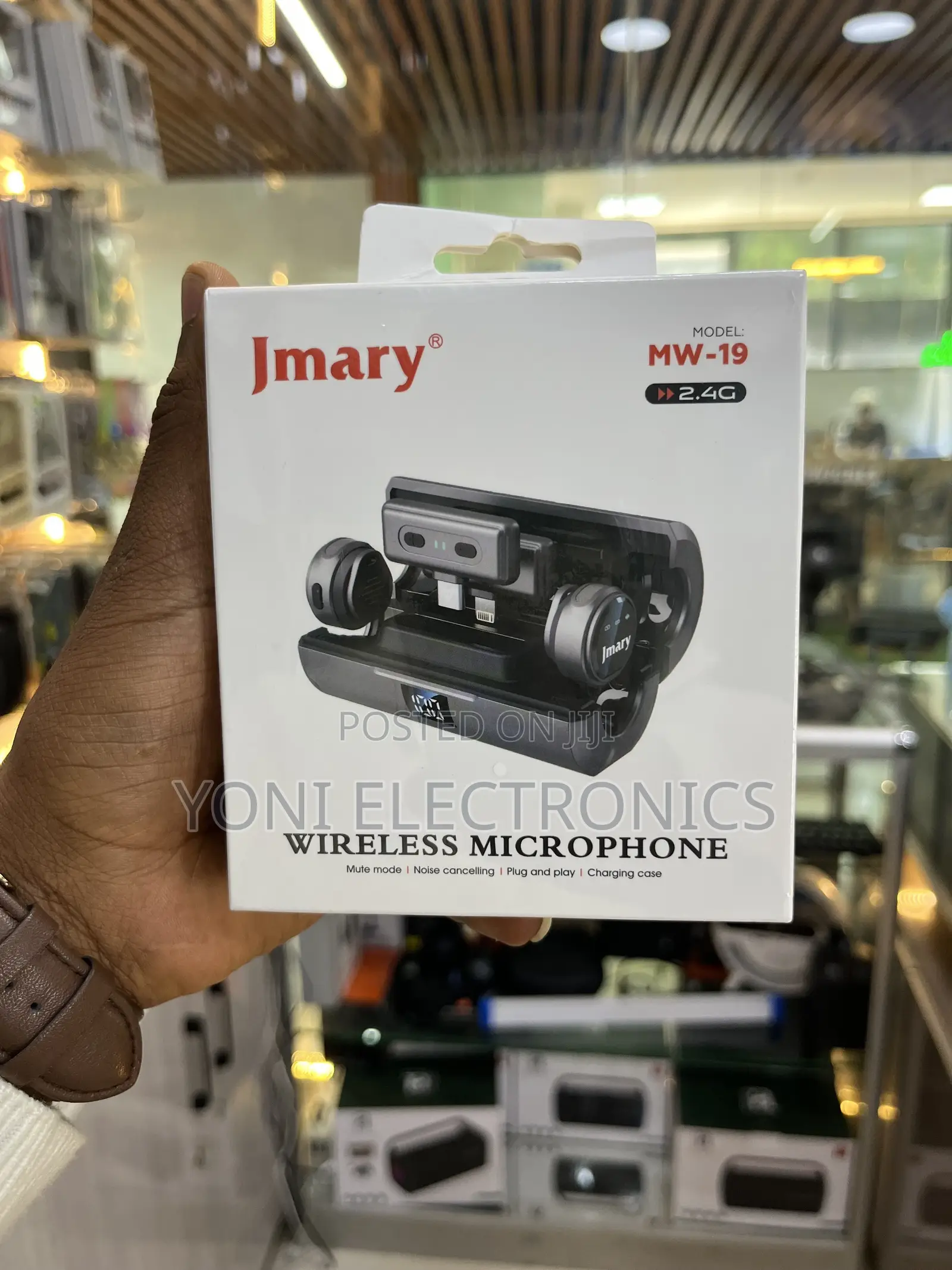 Jmary Mw-19 Portable Wireless Lapel Microphone – 20m Range