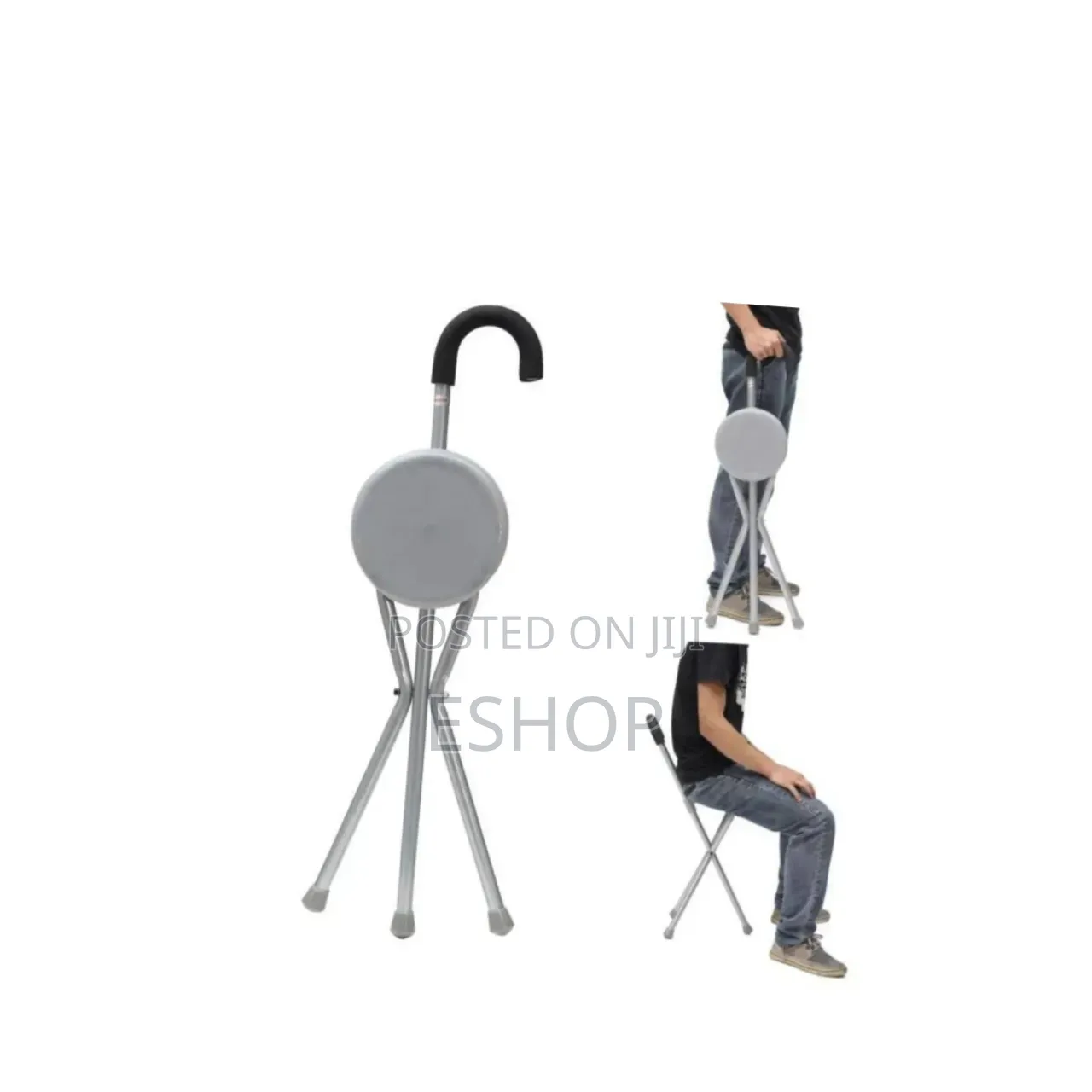 Lightweight Travel Companion Cane – Converts to a Seat in One Motion