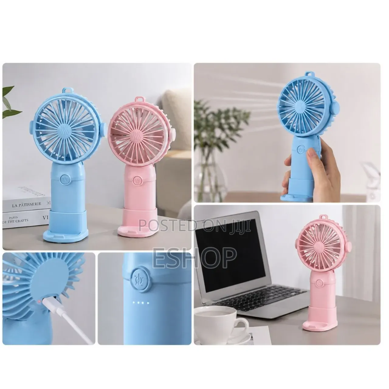 Small Handheld Fan That Stands on Any Desk