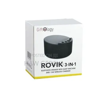 Rovik 3-in-1 Bluetooth Speaker Wih Sleep Machine Wireless Charger