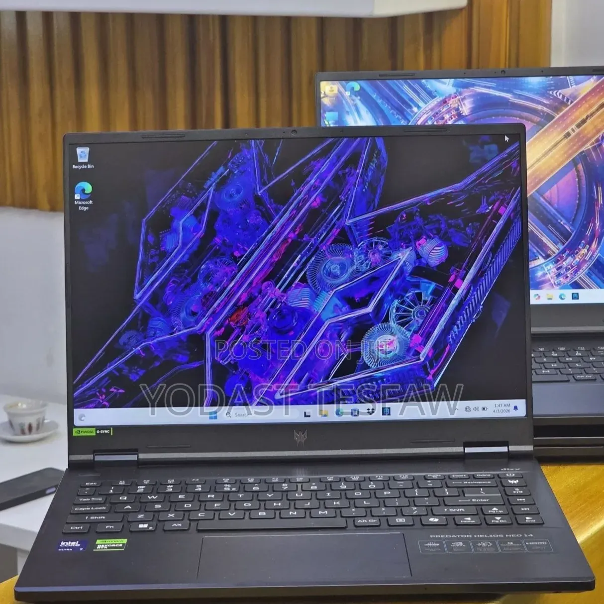 New Laptop Acer Predator Helios Neo 14 16GB Intel Core Ultra 7 SSD 1T