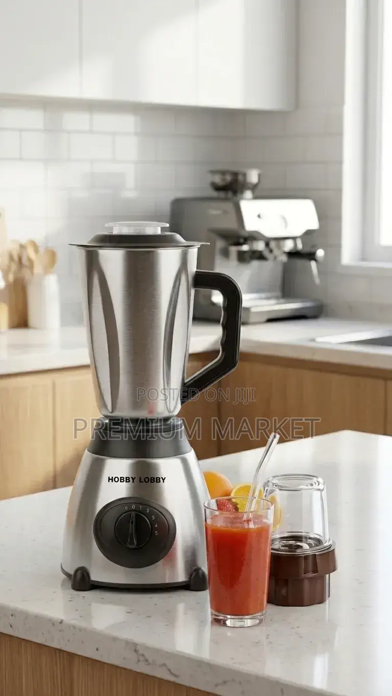 Hobby Lobby Brand 2-in-1 Juice Blender Grinder ሆቢ ሎቢ የጁስ እና የቅመም መፍጫ