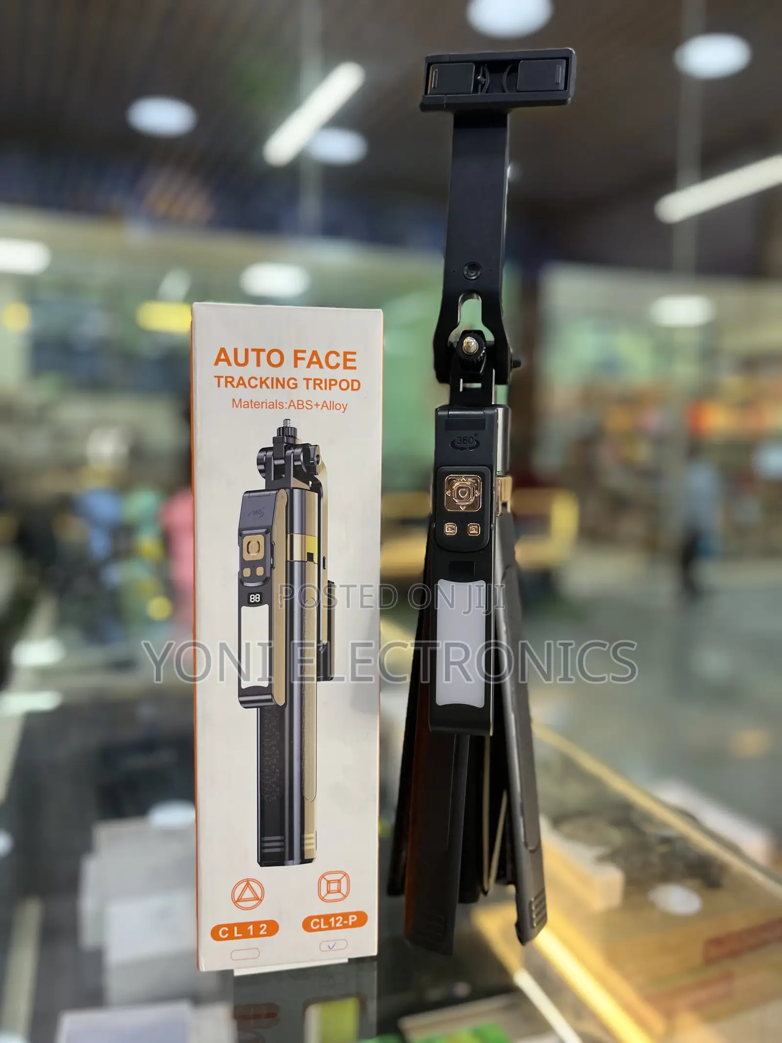 Cl12-p Auto Face Tracking Tripod – Smart Selfie Stick With Led Light