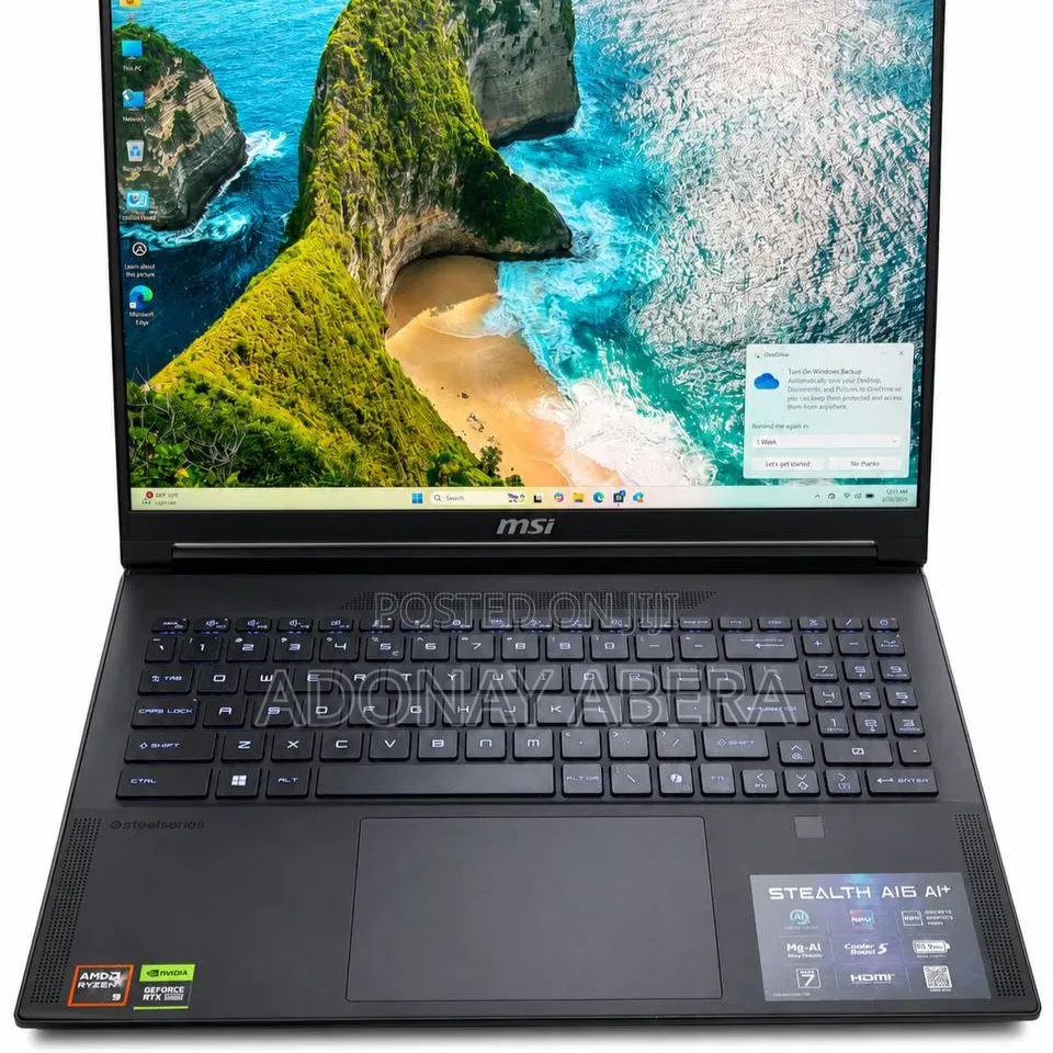 New Laptop MSI Stealth 16 AI Studio 32GB AMD Ryzen 9 SSD 1T