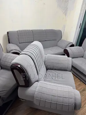 Gray Fabric Sofa Set (3+2+1+1 Seater)