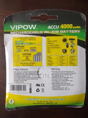 Vipow 4000mah Rechargeable Battery