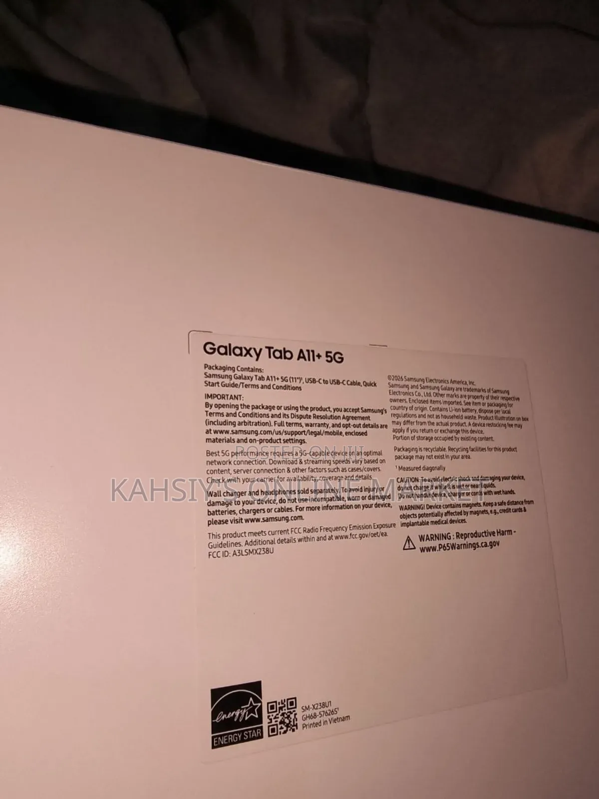 New Samsung Galaxy Tab A11+ 128 GB