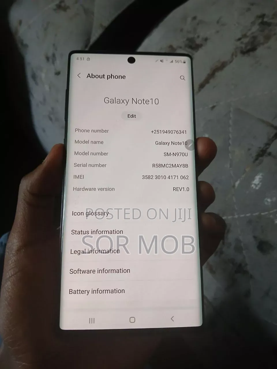 Samsung Galaxy Note10 256 GB Black