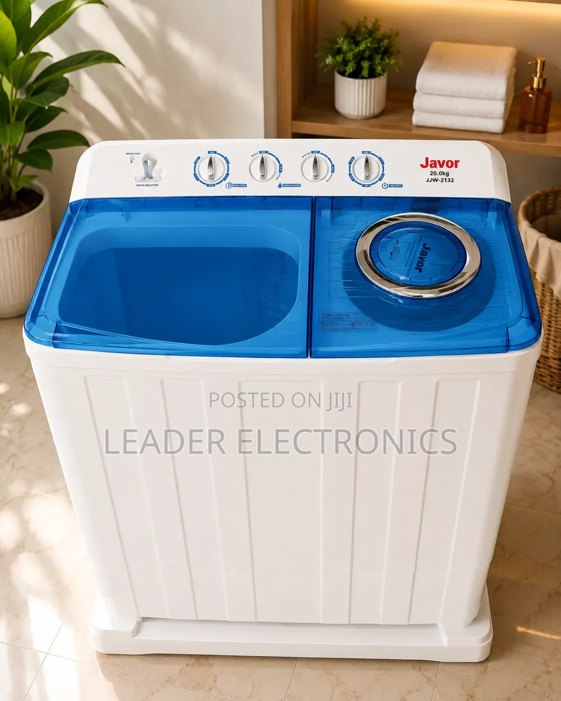 Javor Washing Machine 20kg – Large Capacity Powerful Performance