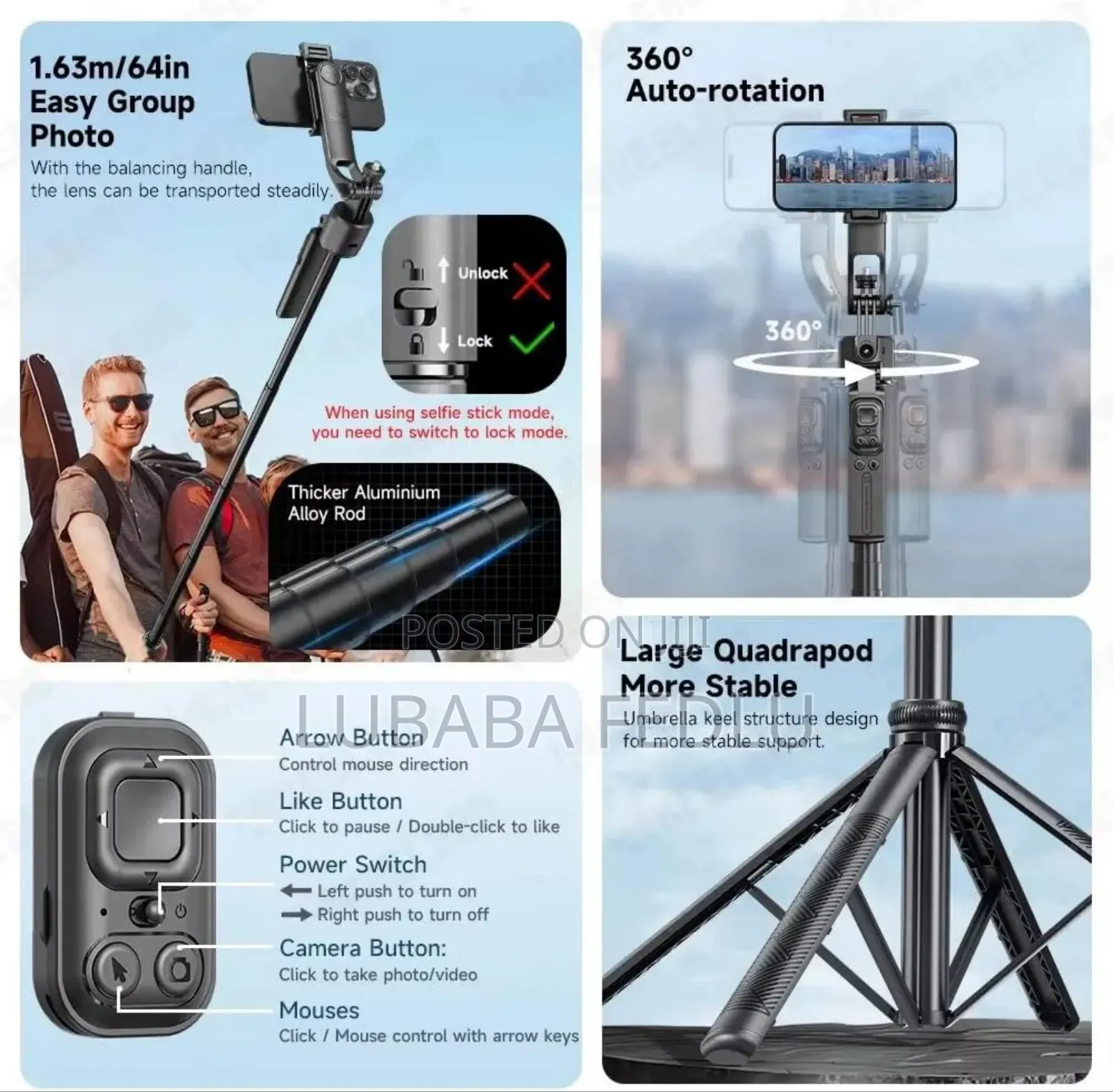 C17 Ai Face-Tracking Quadrapod Gimbal