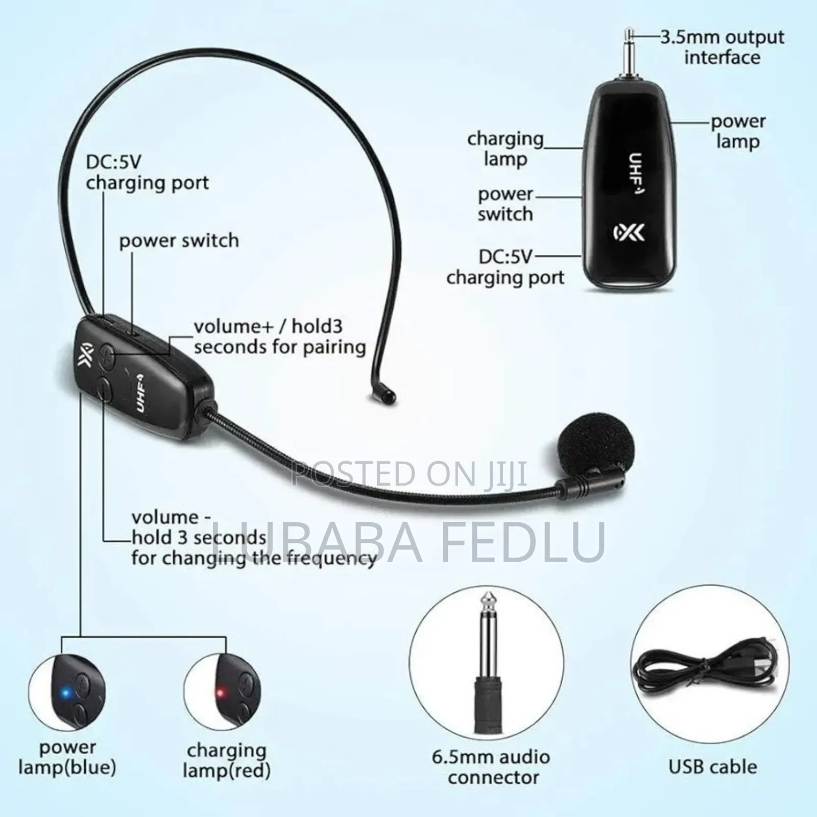 Ay-102 Wireless Lavalier Microphone