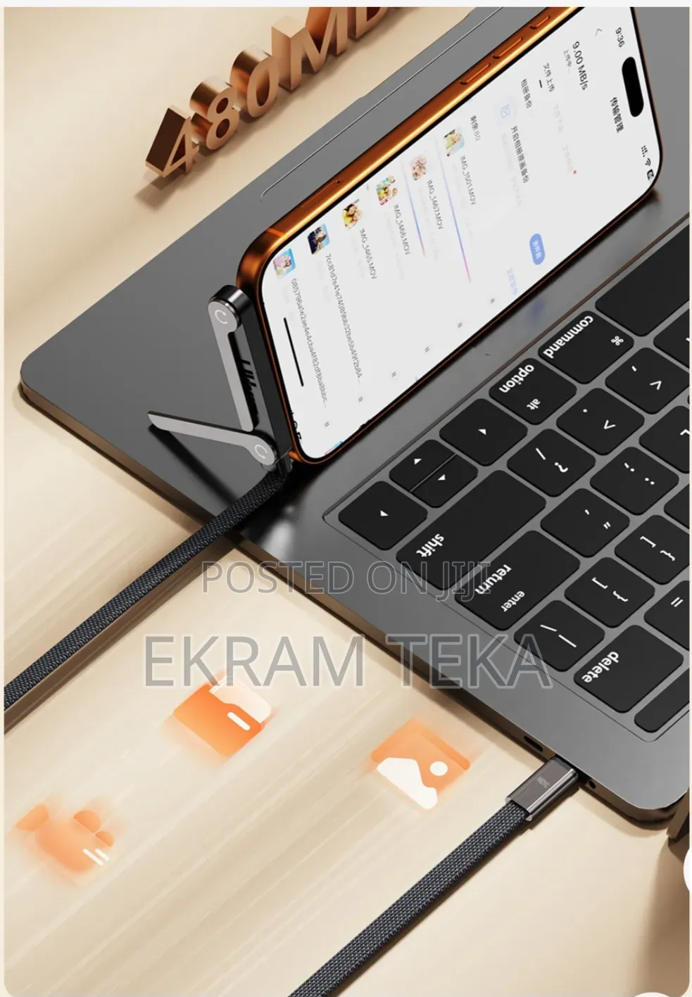 Foldable Stand Fast Charging C Type Cable