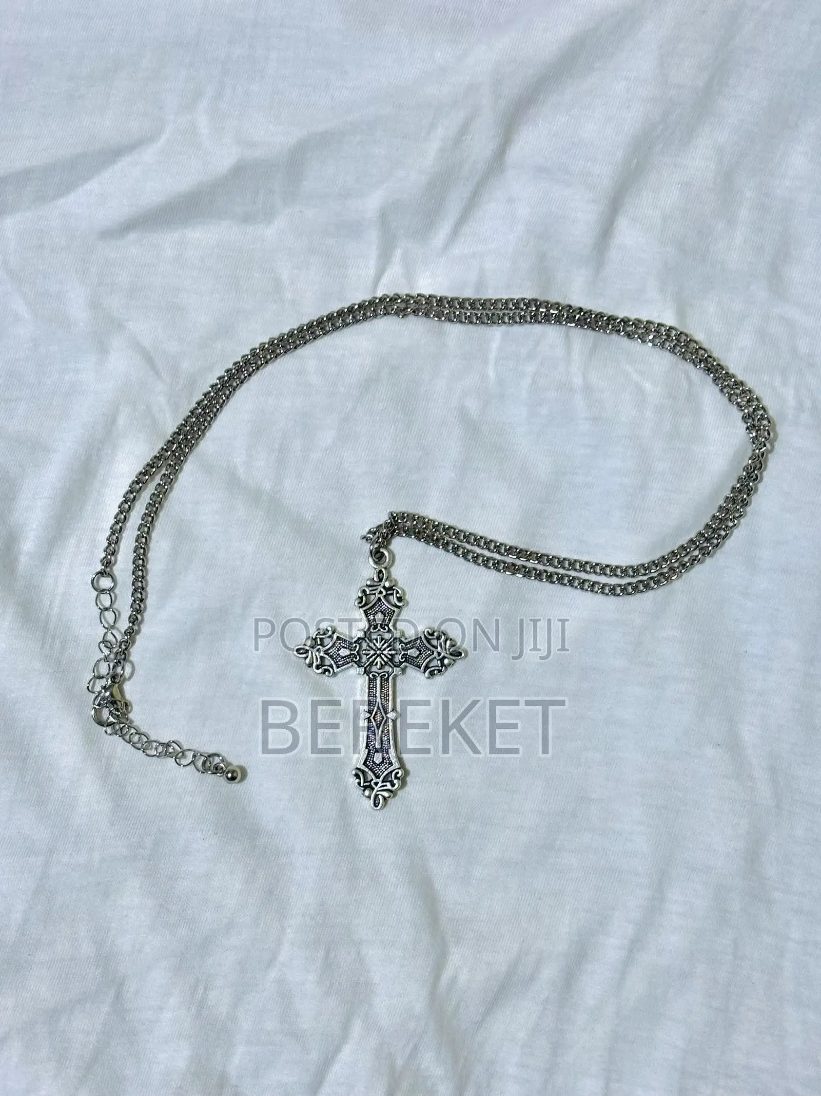 Silver Cross Necklace | Stainless Steel |Stainless Chain