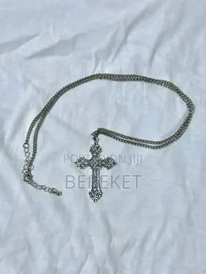 Silver Cross Necklace | Stainless Steel |Stainless Chain
