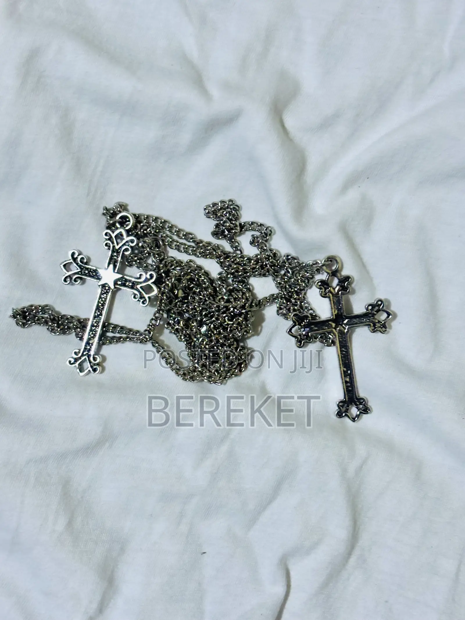 Silver Cross Necklace | Stainless Steel |Stainless Chain