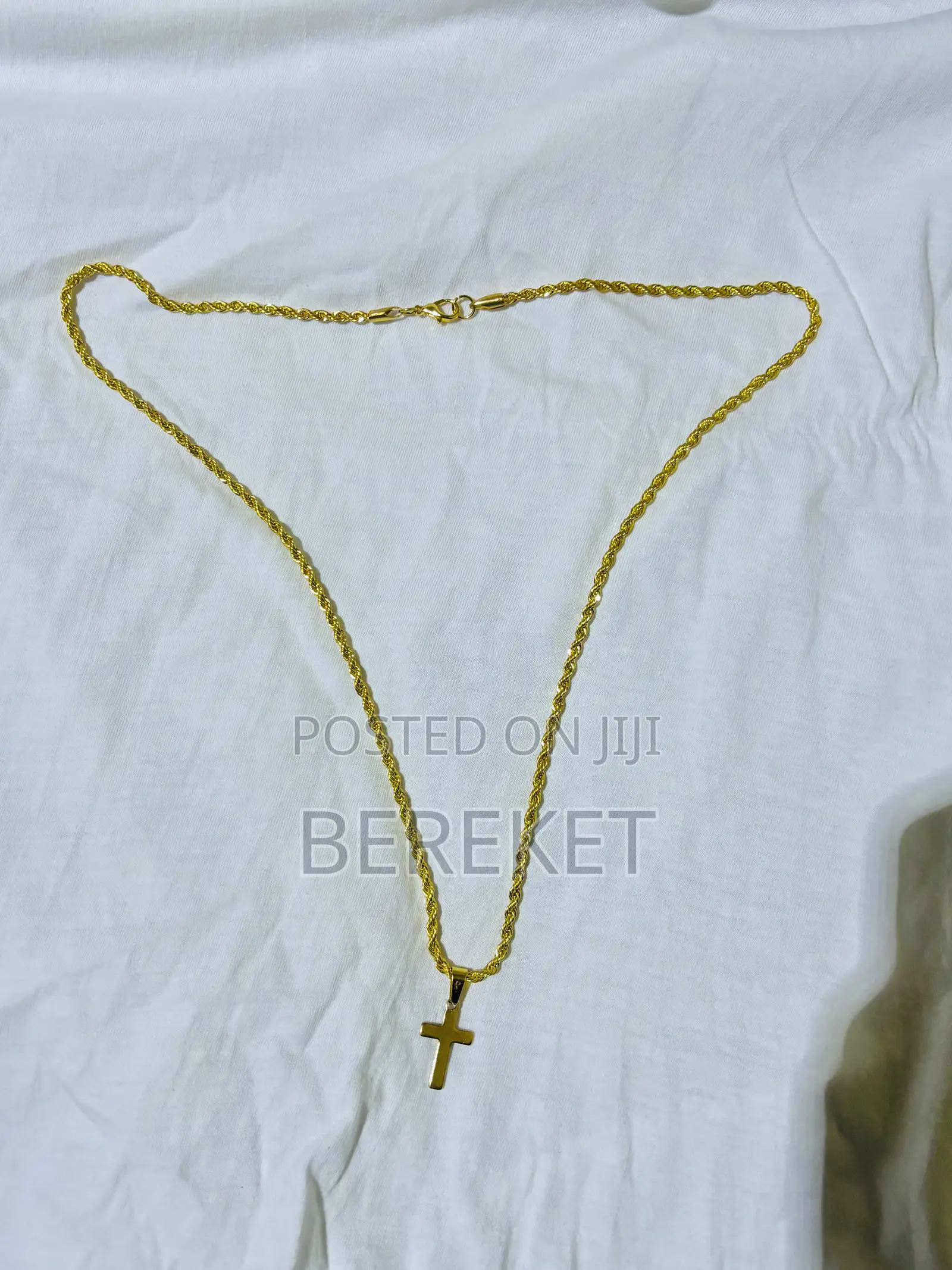 Silver Cross Necklace | Stainless Steel |Stainless Chain