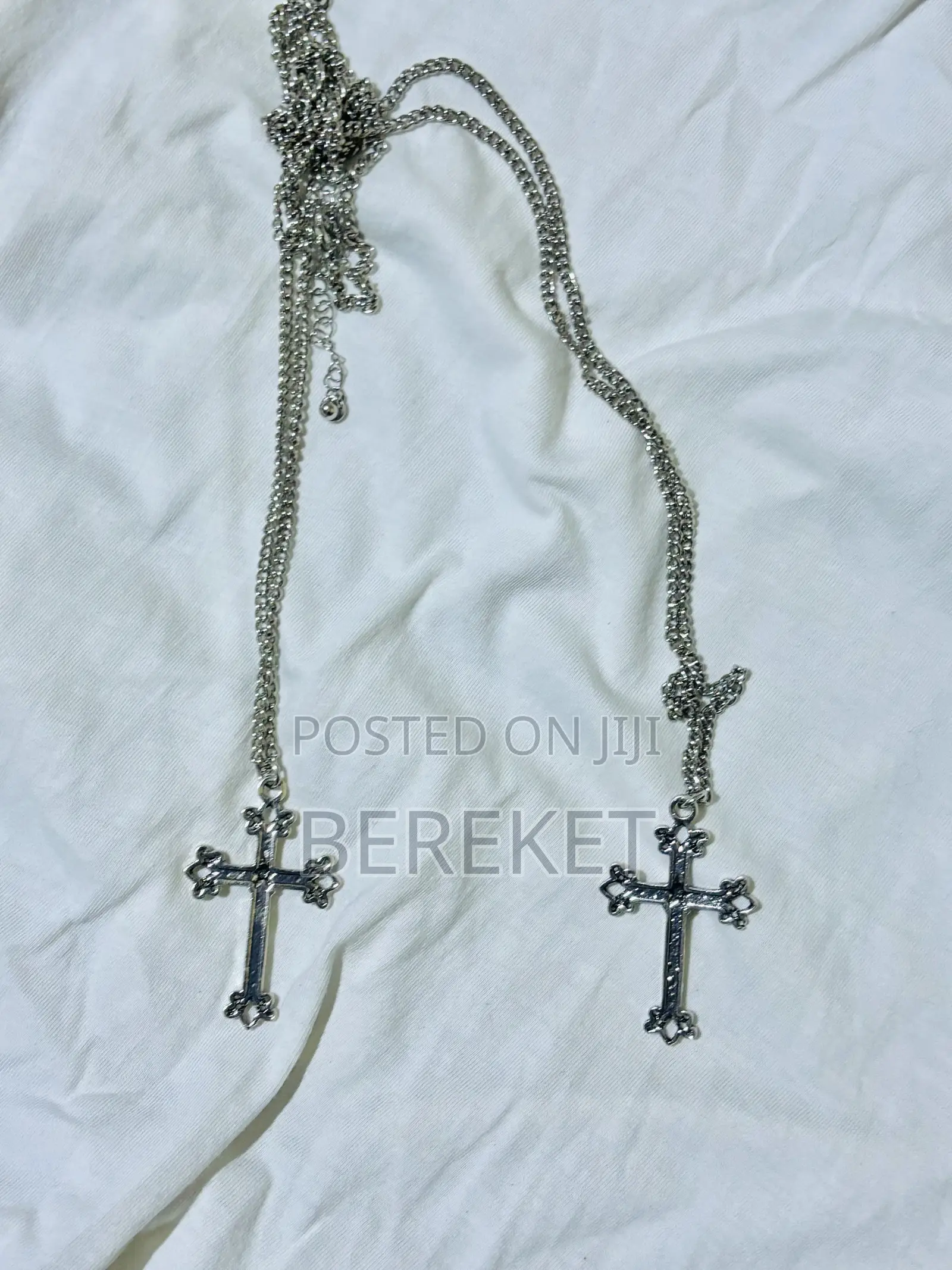 Silver Cross Necklace | Stainless Steel |Stainless Chain