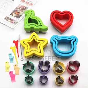 12-Piece Plastic Cookie Cutters