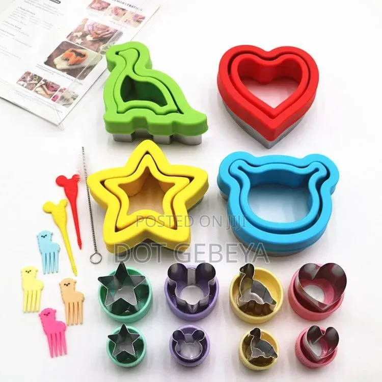 12-Piece Plastic Cookie Cutters