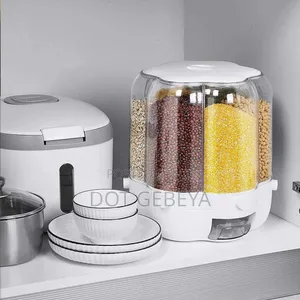 Rotating Grain Barrel Home Kitchen Dispenser.
