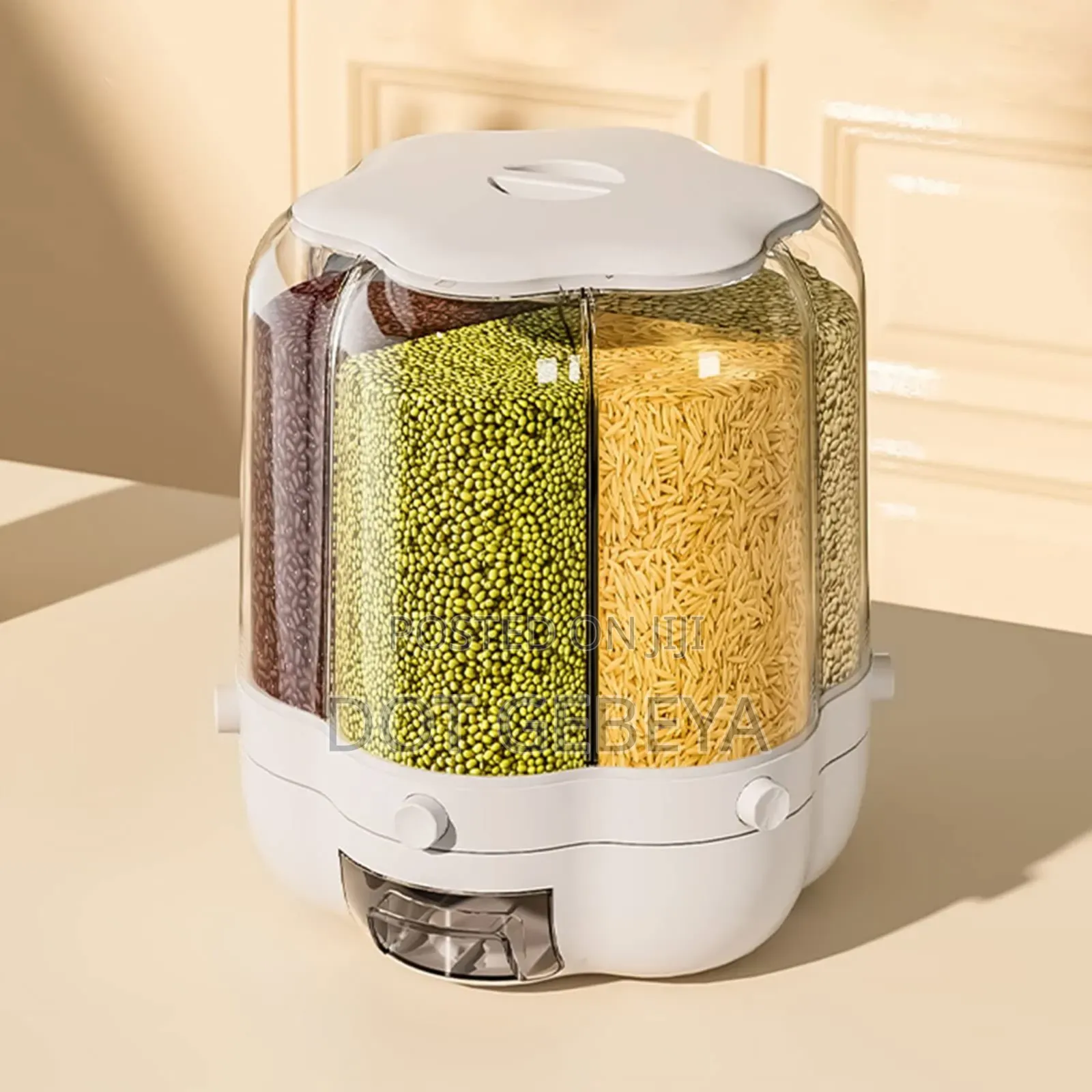 Rotating Grain Barrel Home Kitchen Dispenser.