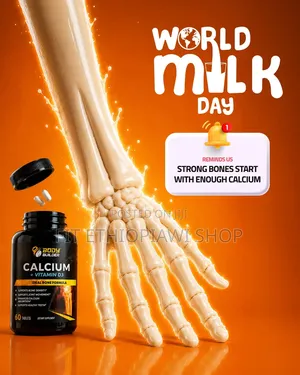 Calcium + Vitamin D3 (60 Tablets) - Made in Usa