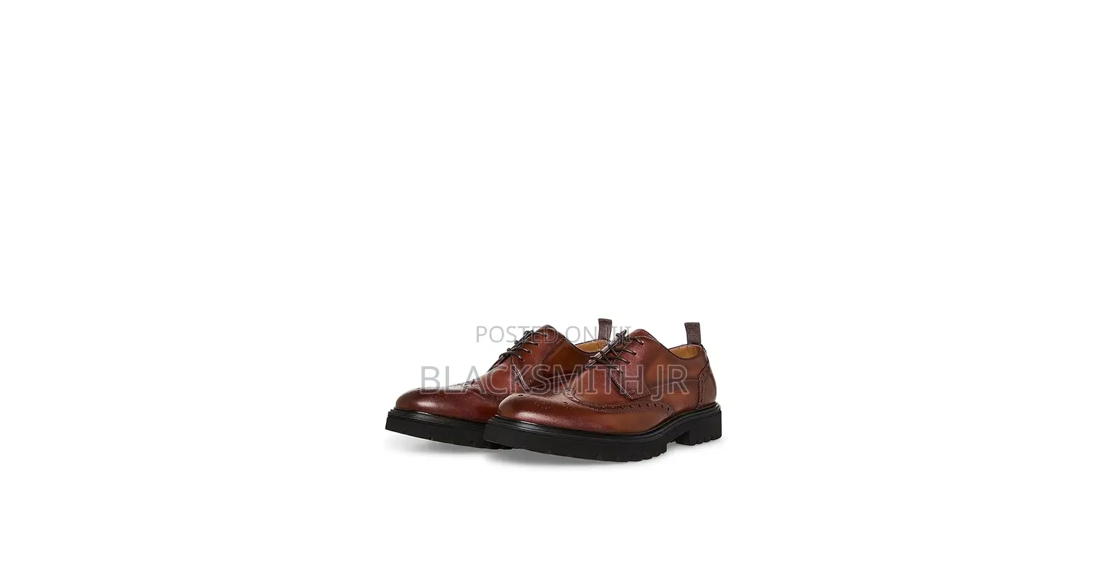 Emeri Mens Leather Wingtip Oxfords