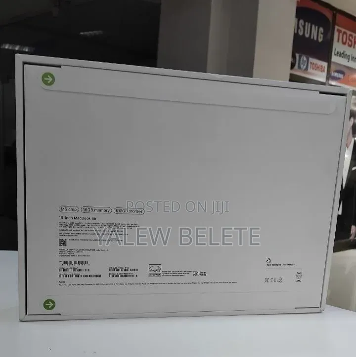 New Laptop Apple MacBook Air 2026 M5 16GB Apple M5 SSD 512GB