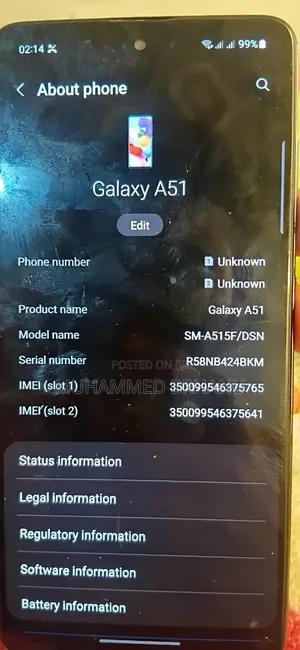 Samsung Galaxy A51 128 GB Black