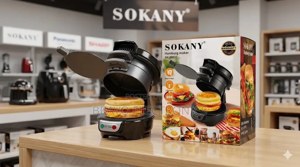 Sokany Hamburger Maker 600w – Quick Easy Burger Machine
