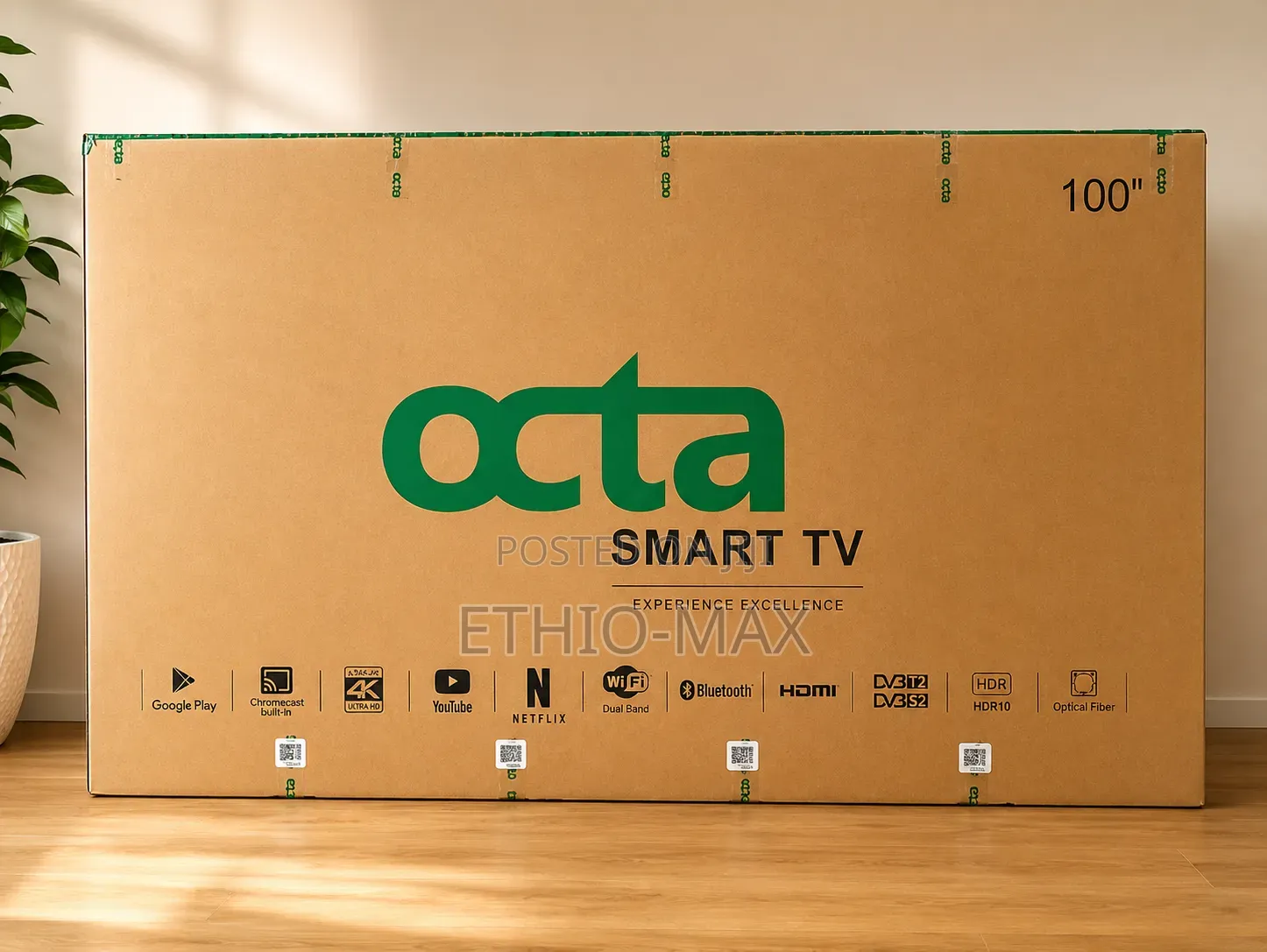 Octa 100” Smart Google Tv – Ultra Hd | Original | Giant Screen