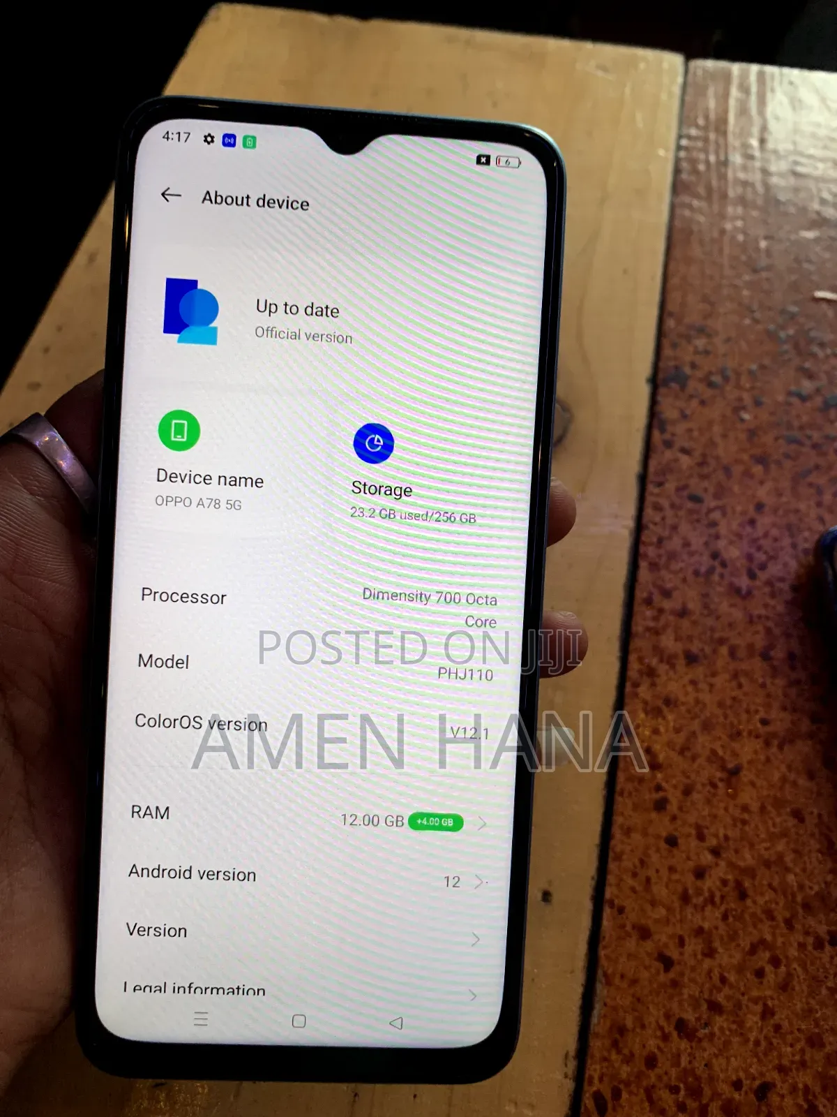 New Oppo A78 5G 256 GB Black